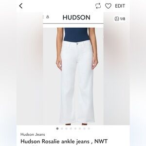 Hudson Rosalie Wide leg ankle jeans , NWT SZ 26
2 available